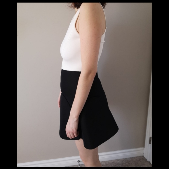 Black and white mini scuba dress - Picture 2 of 3